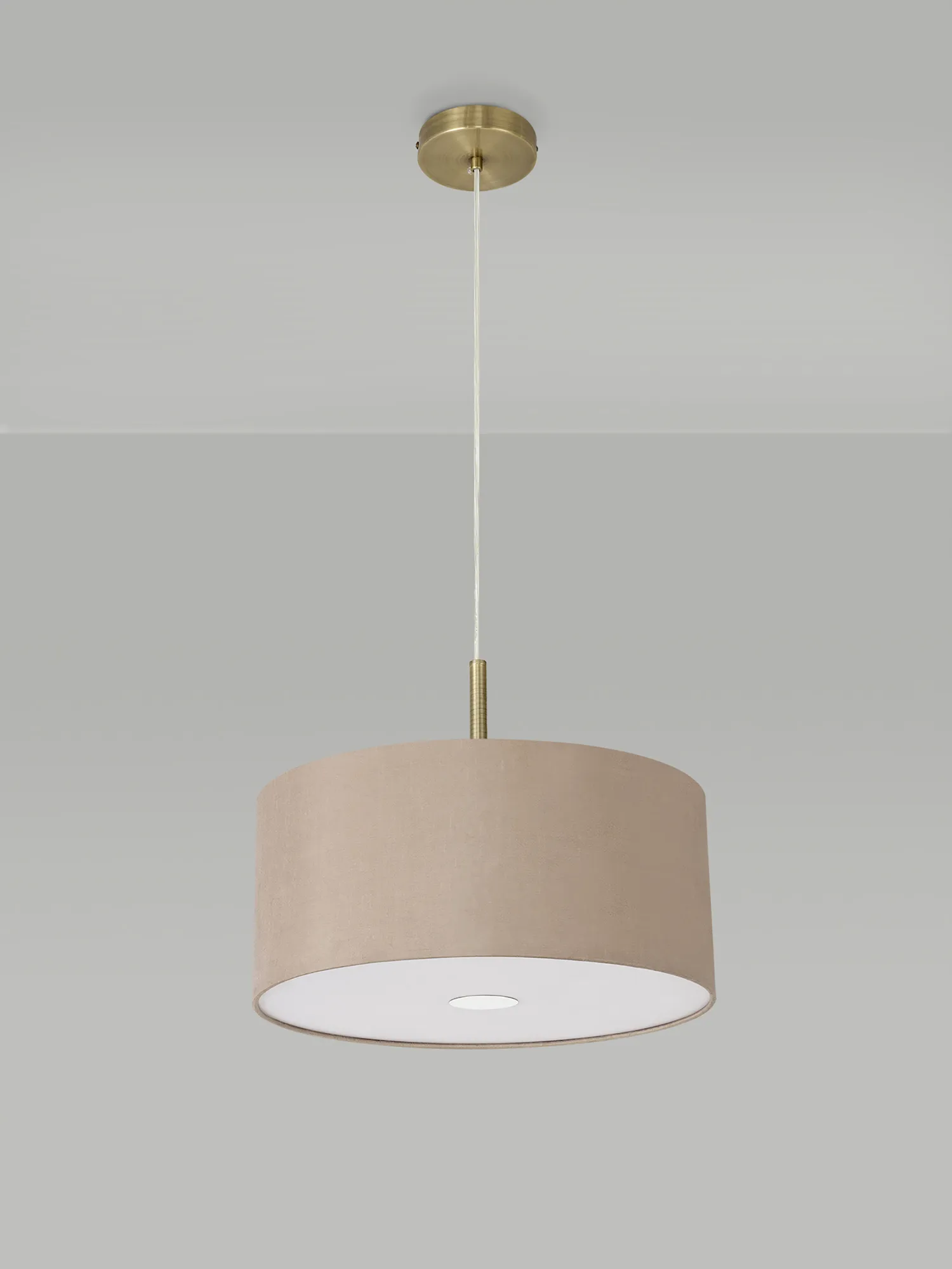 Universal 40cm Frosted Acrylic Diffuser Chrome Centre White D0319  Deco Universal